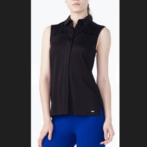 A\X Armani Exchange- Woman's Layered Button Down - Picture 4 of 5